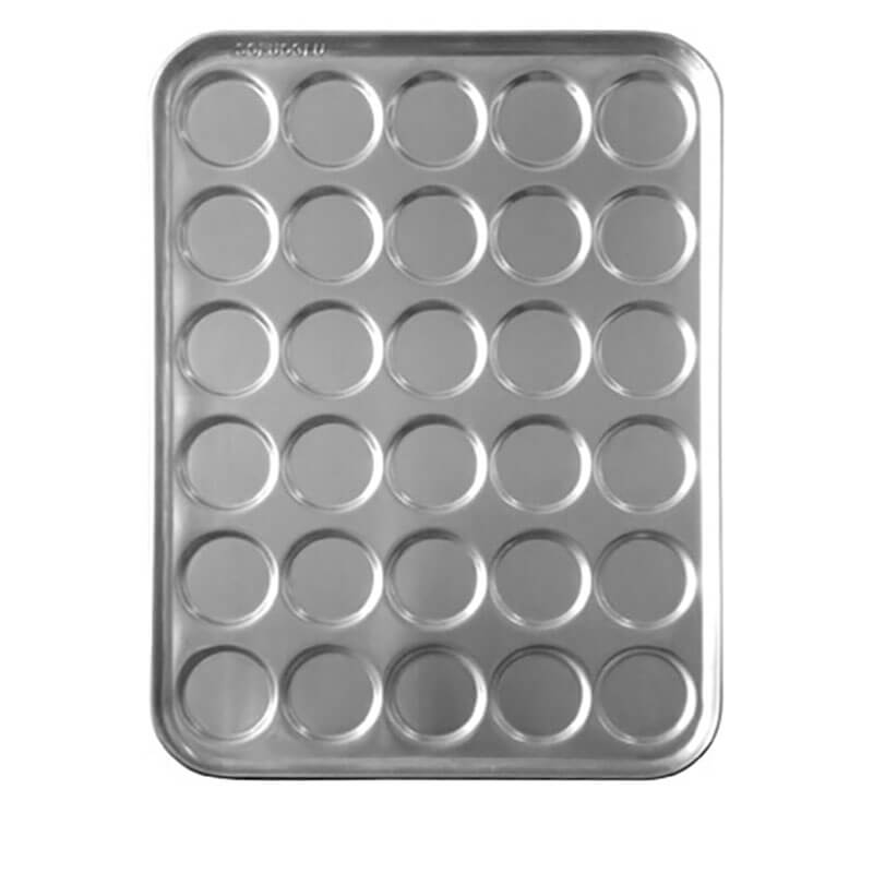 Hamburger Ekmeği Tavası, 30 Gözlü, 10,5 cm çap, 59x80 cm, 60 gram